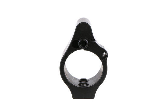 The Superlative Arms AR15 adjustable gas block expels gas out the front away from the shooters face